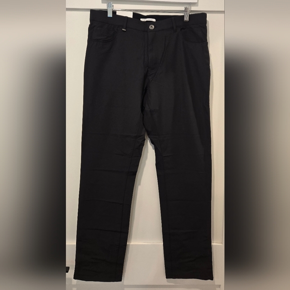Calvin Klein Infinite Slim Fit Stretch Pants, 33x32, Black NWT - Picture 1 of 5